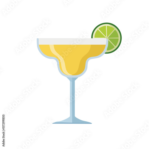 Margarita Cocktail Icon Isolated on a Transparent Background 