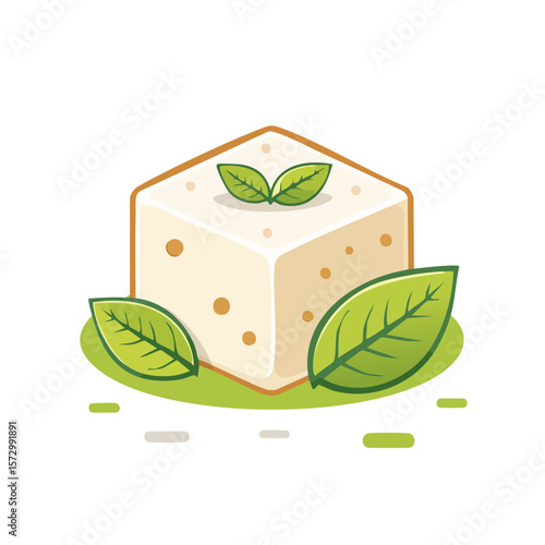 Tofu Isolated on a Transparent Background 