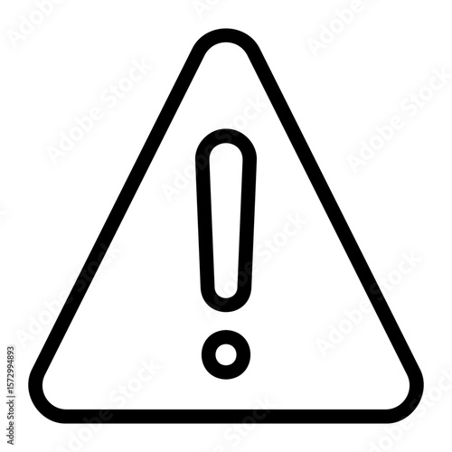 exclamation mark line icon