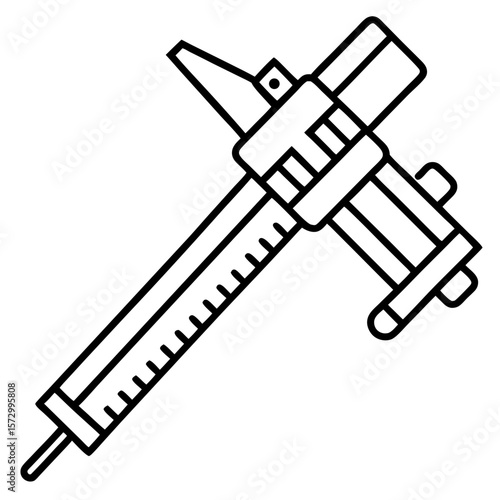 Caliper line art vector