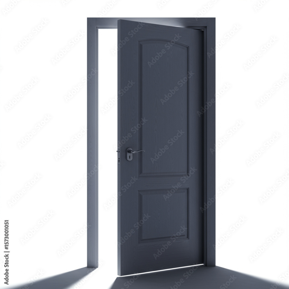 Open Door to Success: Opportunity Awaits, Isolated on White. High Detail 8k. Open Door to Success: Opportunity Awaits, Isolated on White. High Detail 8k.