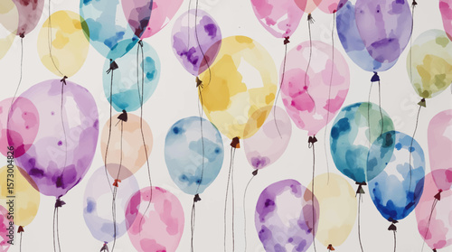 party balloons background