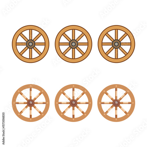 wooden cart wheels