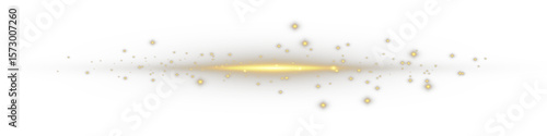 Flying glitter glows in warm seasonal shimmer. Sparkling fog flows through frozen festive landscape. Crystal light dots swirl in glowing spiral. Golden powder settles on invisible winter wind. Magic