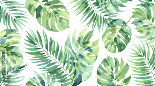 palm tree leaves