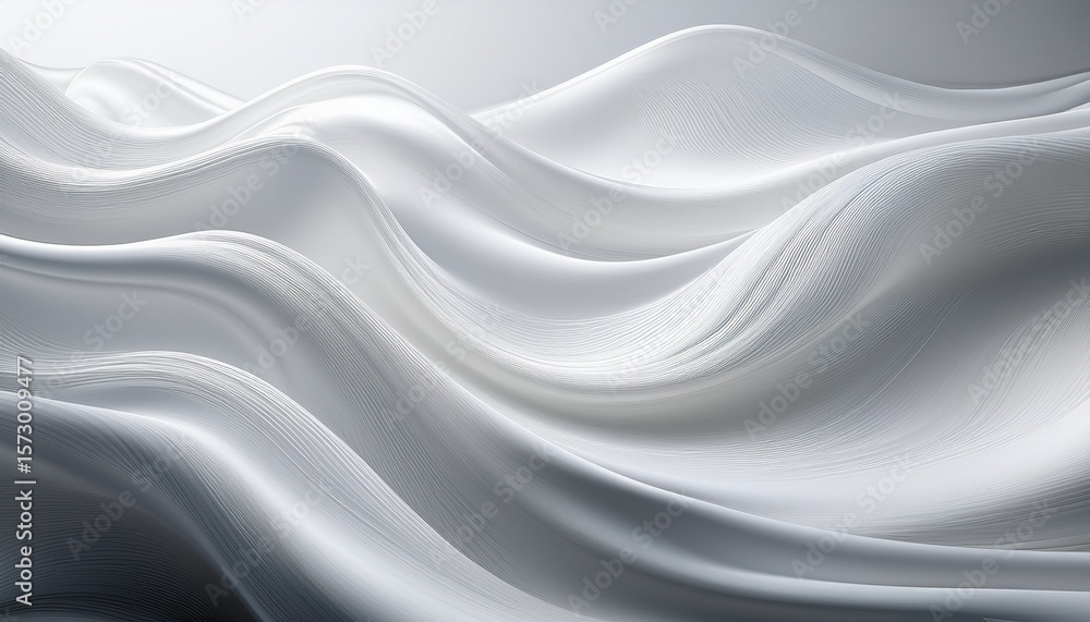 Obraz premium soft digital abstract texture with gradients in white and smooth waves