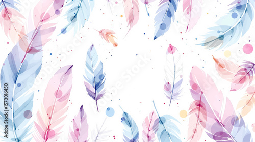 seamless pattern with feathers