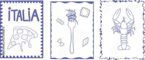 Graphic design with three elements: the word 
