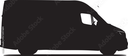 Black and white vector illustration of a cartoon-style car with simple design elements