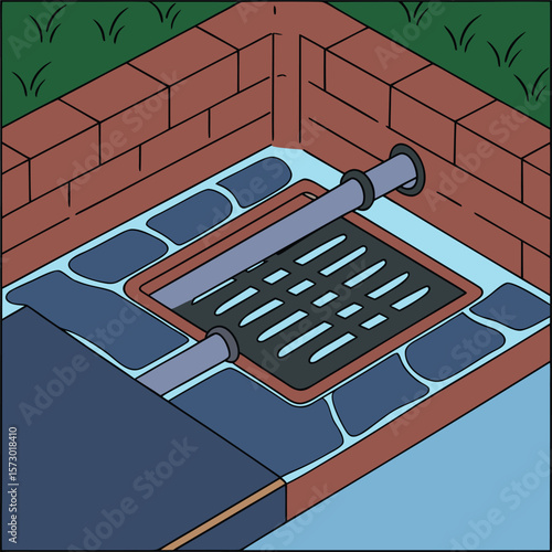 The Hidden Flow of Urban Drainage. Aesthetic Layers of Drainage Design. Architecture Below the Streets. Sustainable Solutions for a Cleaner Tomorrow. Modern Drainage. 