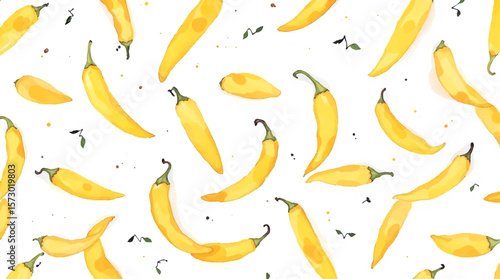 Seamless pattern watercolor pepper
	