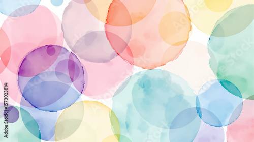 Watercolor Circle background