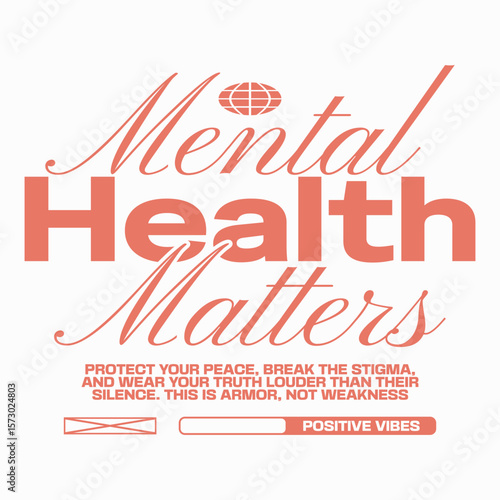 Mental health t-shirt designs, Streetwear mindset quotes, Minimal urban typography graphic, Mental health quotes