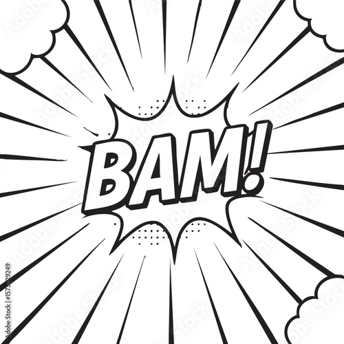 Dynamic Comic Book Smash! Action-Packed Word Art Graphic Design