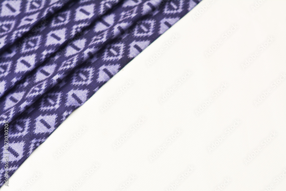 Fototapeta premium Patterned fabric texture for background, natural textile pattern.
