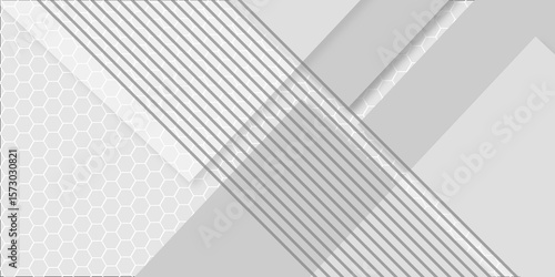 Abstract white background with texture pattern, layered geometric triangle shapes, white and Grey. White background with diagonal lines design. Modern Abstract white background design. 