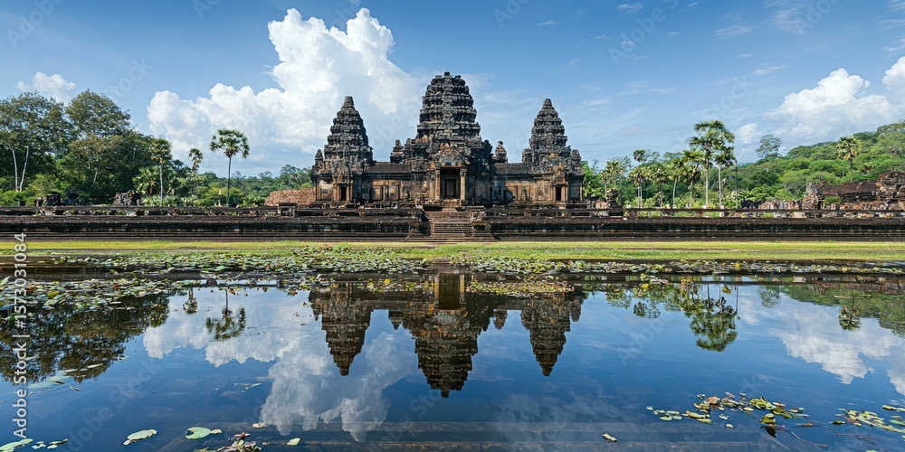 Obraz premium A temple reflecting ancient architectural mastery