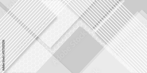 Abstract white background with texture pattern, layered geometric triangle shapes, white and Grey. White background with diagonal lines design. Modern Abstract white background design. 