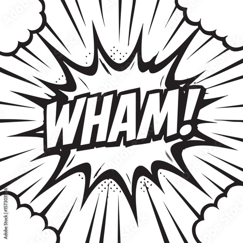 Dynamic Comic Book Smash! Action-Packed Word Art Graphic Design