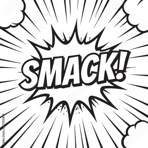 Dynamic Comic Book Smash! Action-Packed Word Art Graphic Design
