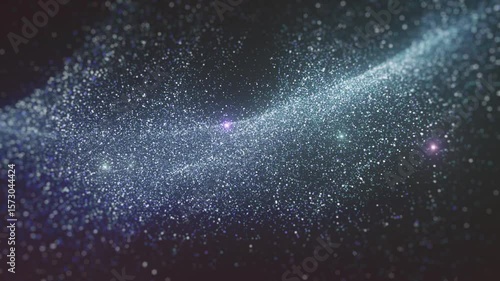 Space Background Spinning Particles Looping/ Animation of a looped colorful space fractal background with fluid texture and particles floating