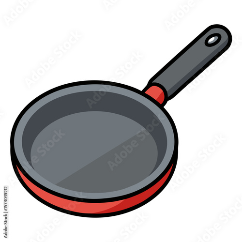 frying pan isolated on white