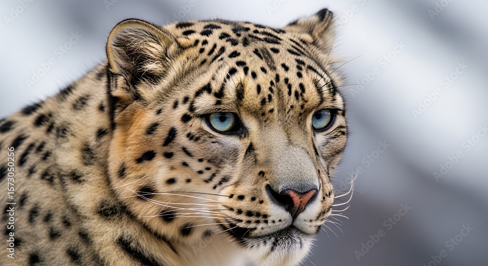 Fototapeta premium close up portrait of a leopard