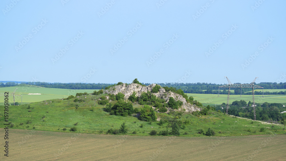 Fototapeta premium petrified rocks in Ukraine
