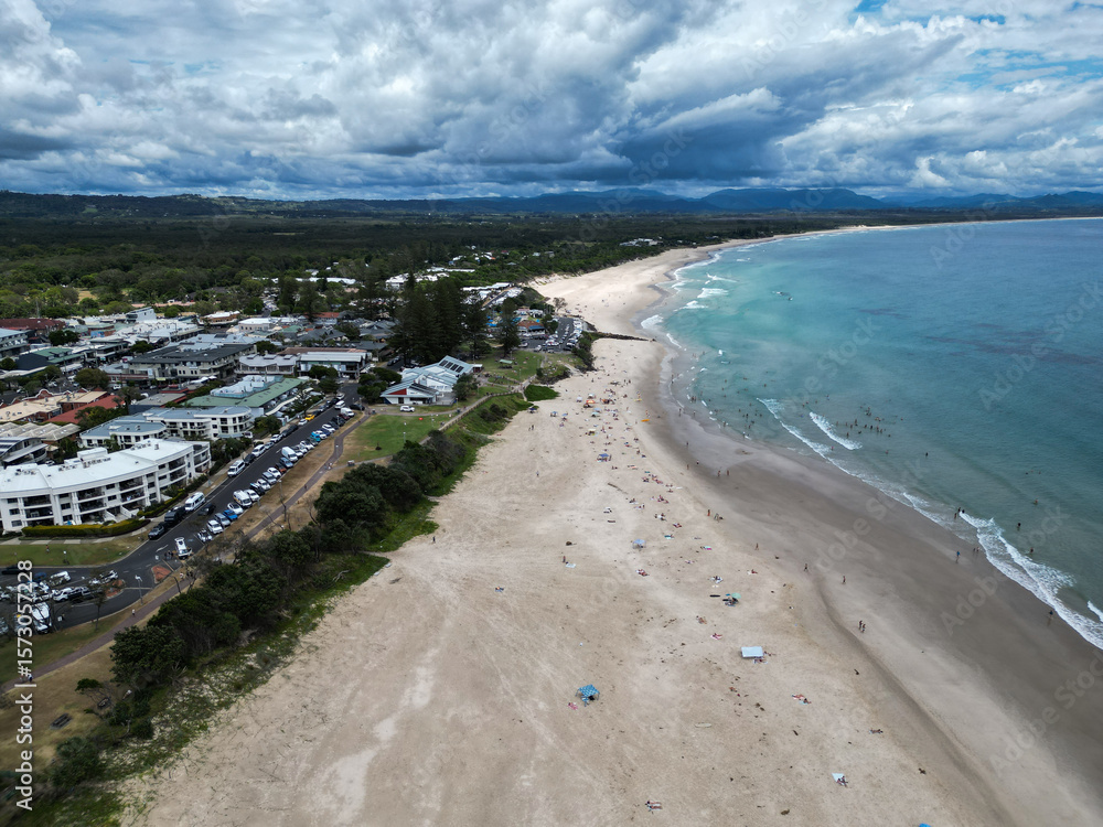 Fototapeta premium Aerial view of coastline