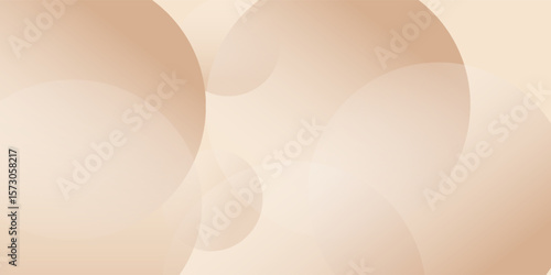 Beige sphere gradient background. Abstract circular nude warm bg graphic design. Minimal neutral gradation with trend ivory illustration. vector modern, website