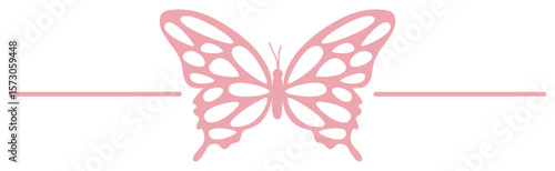 Butterfly Border | Decorative Frame Element | Vector Illustration