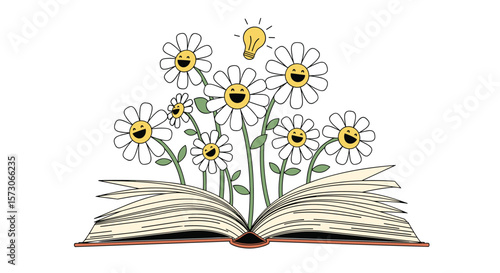 Discover the enchanting world of stories blossoming with joyful daisies and sunshine