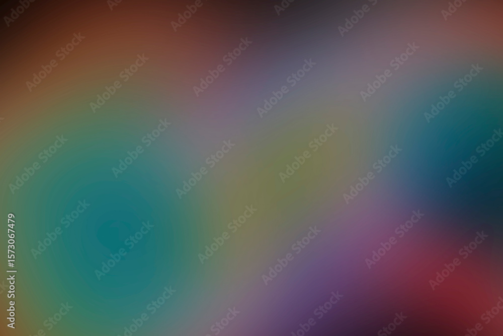 Obraz premium Abstract blend of teal, brown, and purple hues creates a soft, dreamy background