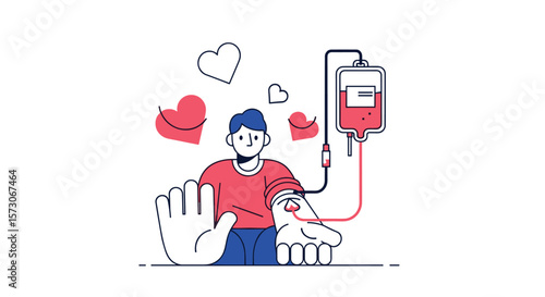 Giving blood is an amazing act of kindness helping others through donation