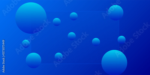 Glass morphism concept with blue sphere. eps 10 in presentation,