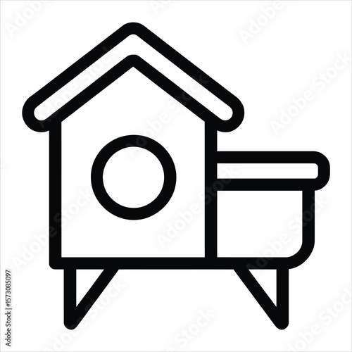 Cute Pet House Icon Vector EPS Illustration for Design Projects