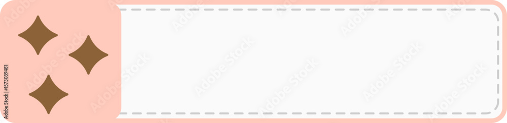 Obraz premium vector illustration of a sheet of label name