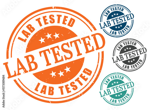 Tested and Verified Stamp Collection, Lab Certified Product Labels  