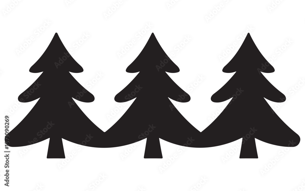Obraz premium christmas tree set