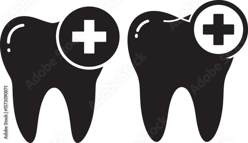 Man experiencing dental emergency seeking urgent care silhouette