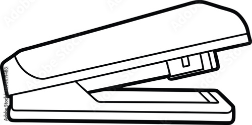 stapler silhouette vector art and illustration