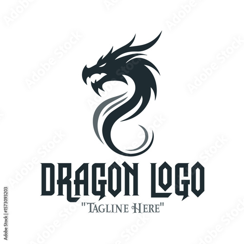 Wallpaper Mural Metallic Iron Dragon Logo for Powerful Fantasy Branding and Modern Identity
 Torontodigital.ca