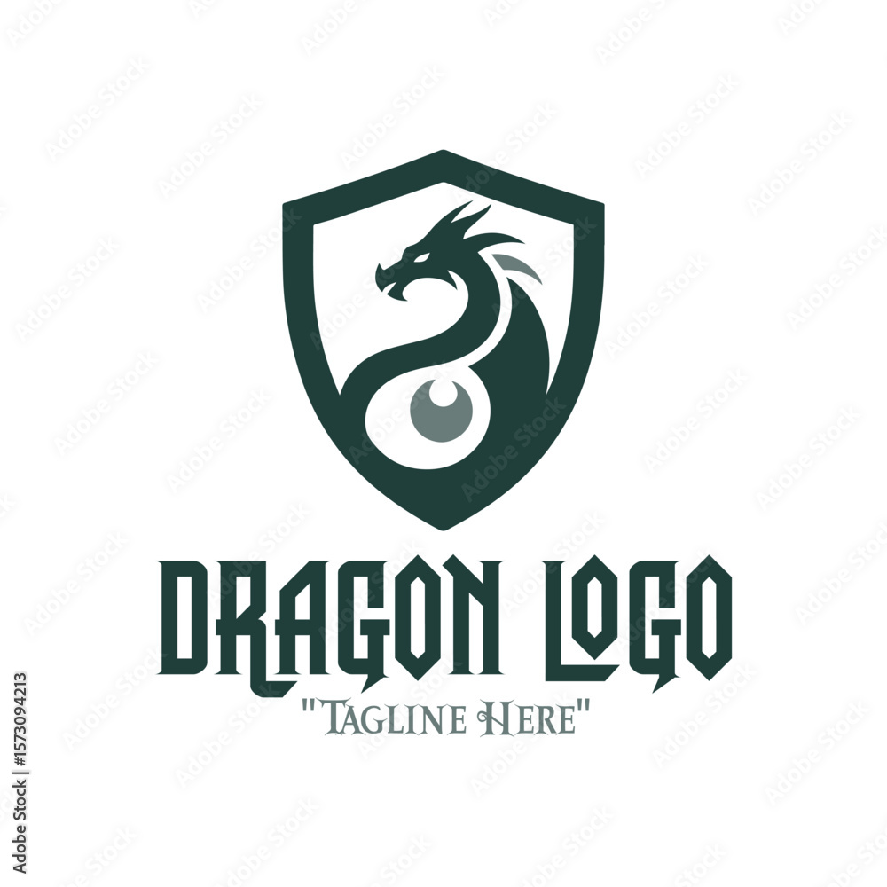 Noble Green Dragon Logo with Gray Shield for Strength-Based Branding and Fantasy Identity
Noble Green Dragon Logo with Gray Shield for Strength-Based Branding and Fantasy Identity