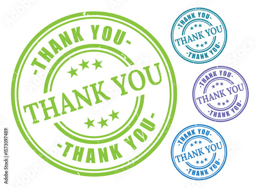 Appreciation Seal Icons, Thank You Label Vector Set  