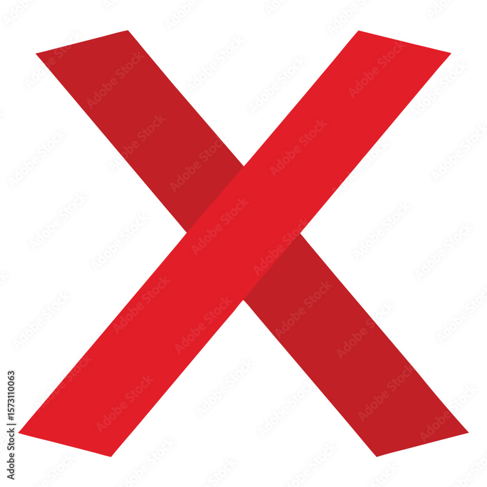 x mark on white background x mark on white background
