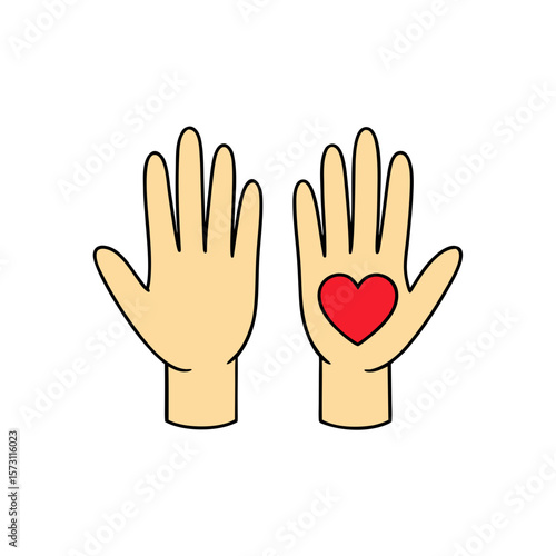hands with heart