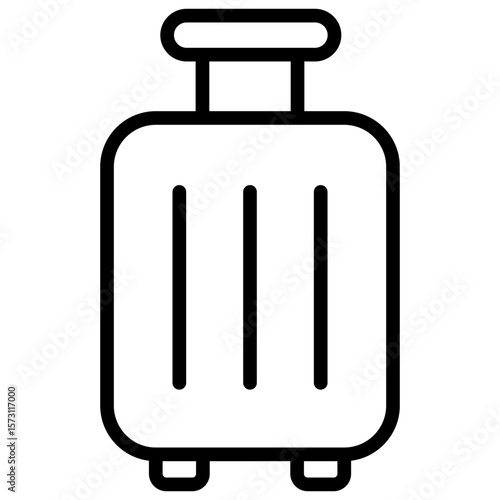 The symbolic icon of a suitcase is used primarily to transport clothes and other belongings while traveling or on business trips.