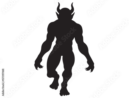 Wallpaper Mural DEMON SILHOUETTE Torontodigital.ca