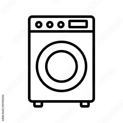 Washing Machine icon set. flat illustration of vector icon