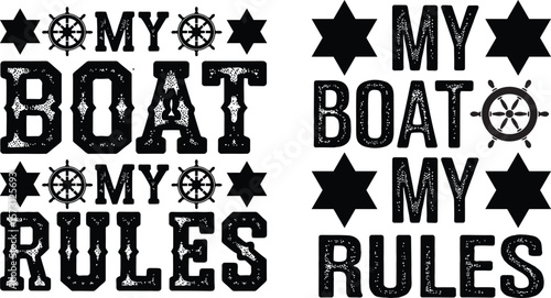 Boating typography t shirt  design, Boating quotes, vector illustration.